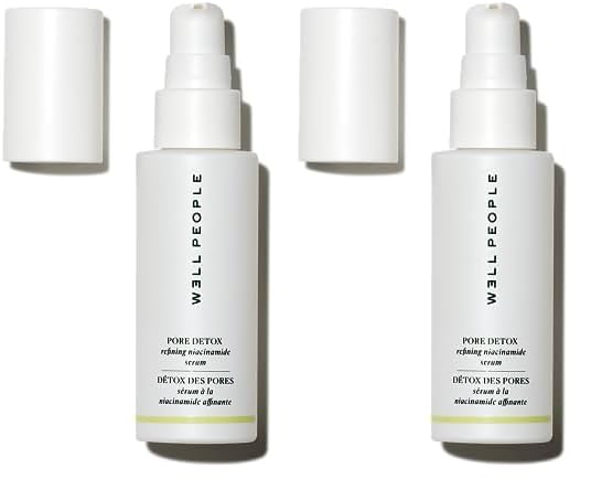 Well People Pore Detox Niacinamide Refining Serum, Purifying Face Serum For Smoothing & Refining Pores, Evens Out Skin Tone, Vegan & Cruelty-free (Pack of 2)