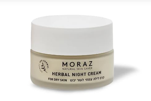 Moraz Herbal Night Cream – SLS & Paraben-Free Anti Aging Moisturizer Face Cream with 68% Rosemary Extract, Jojoba Oil, Coconut Oil & Cocoa Butter – Vitamin E Face Cream for Dry Skin, 1.7 Fl Oz