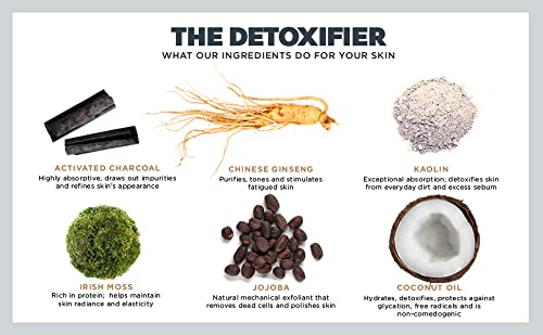 The Detoxifier with Charcoal+, Mask + Scrub, Travel Size, 0.5 oz