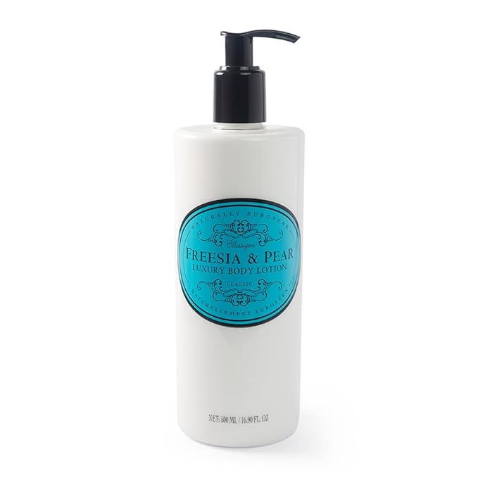 Naturally European - Freesia & Pear - Luxury Body Lotion, 500 ml / 16.90 fl oz