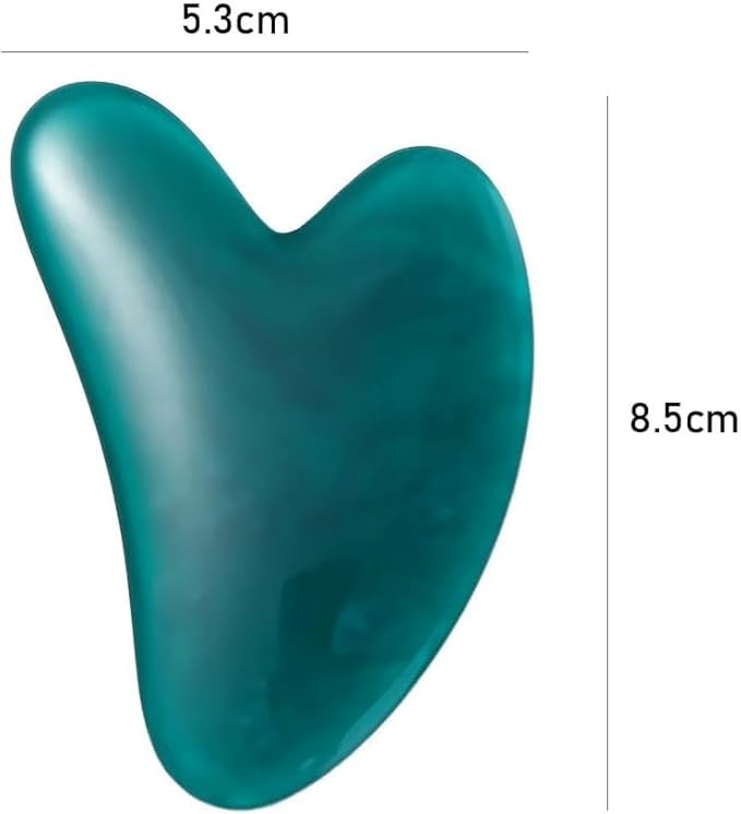 1Pc Green Gua Sha Facial Tools Body Massager SPA Resin Scraping Massage Skin Care Tool Face Slimming Wrinkle Remover Beeswax Scraper Use Safety Small in Size,Sets and Kits,Beauty and Personal Care