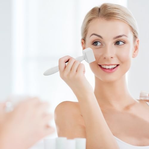 140 Titanium Derma Stamp,Microneedle Stamp 0.25 mm, Microneedling Roller for Men and Women Home Use