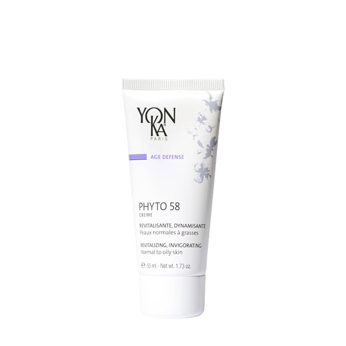 Yon-Ka Phyto 58 PNG Night Cream (50ml) Anti-Aging Vitamin E Face Moisturizer for Normal and Oily Skin, Anti-Wrinkle Night Treatment to Reduce Pores and Revitalize Skin