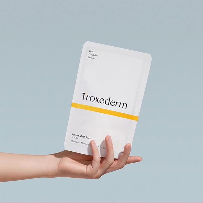 Repair Facial Mask Set – Fine Line Care, Moisturizing, and revitalizing for Face, Contains Niacinamide, Troxerutin, Adenosine and 10 Natural Extracts, Pack of 5