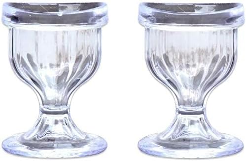 Ancient Impex Eye Wash Cup Set Of 2 - Soothing Relief From Allergens, Irritants, Makeup, Dust, Dry Eyes