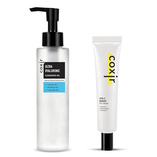 coxir ULTRA HYALURONIC CLEANSING OIL 150ml VITA C EYE CREAM 30ml
