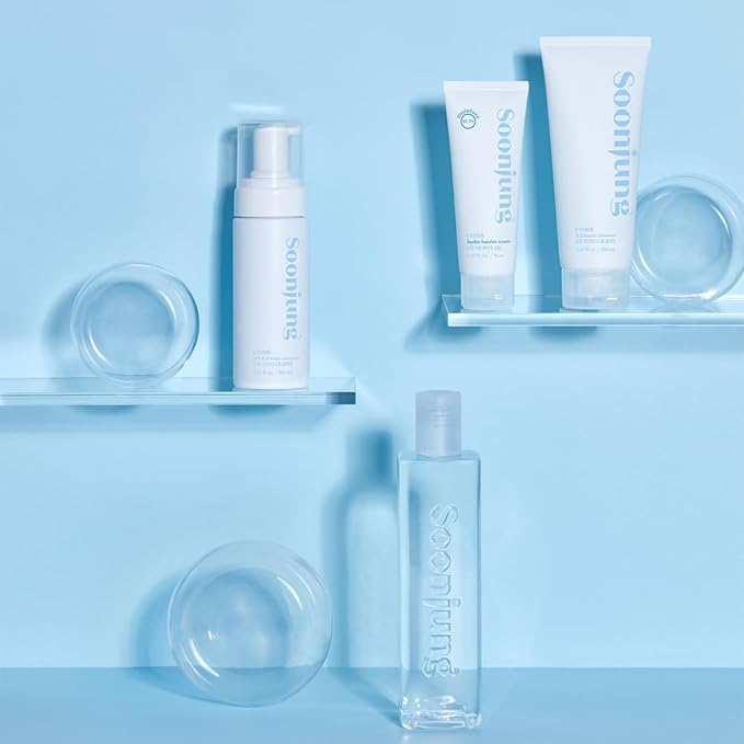 ETUDE SoonJung pH 6.5 Whip Cleanser 8.45 fl.oz (250ml) | Non Comedogenic & Hypoallergenic Soft Bubble Facial Wash for Sensitive Skin | Fragrance-Free & Low-pH Vegan Facial Cleansing Foam | K-Beauty