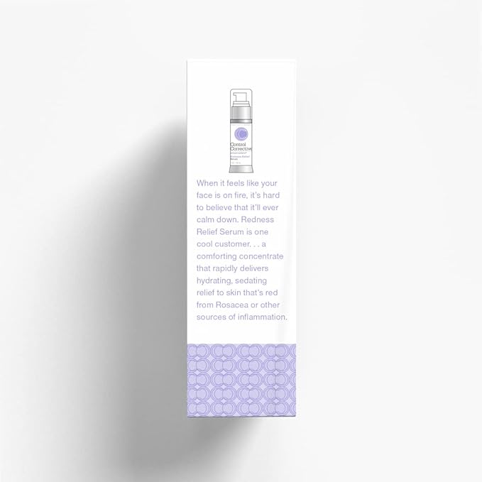 CONTROL CORRECTIVE Redness Relief Serum, 1 Oz - Botanical Extracts & Skin Balancing Vitamins, Calms, Hydrates & Strengthens Sensitive Skin, No Parabens Or Synthetic Dyes, Japanese Green Tea, Soothing