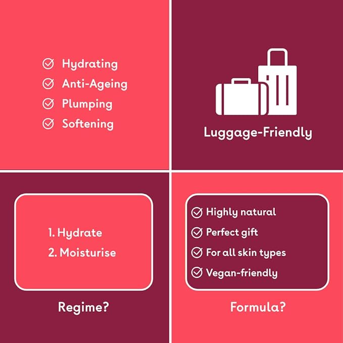 Hydrating Heroes Skincare Gift Set โ A Giftset with Hyaluronic Acid Facial Serum 30ml, Daily Moisturiser 75ml for Dry, Dehydrated Skin, Vegan, Cruelty-Free, for Soft, Supple Complexion