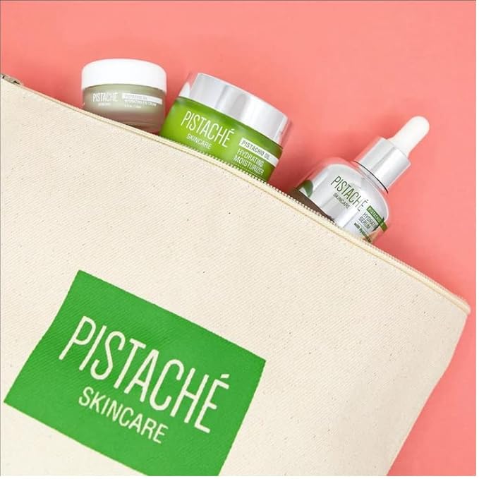 Pistaché Skincare Pistachio Oil Ultimate Face Trio Set + Eye Cream, Hyaluronic Acid Face Serum & Face Moisturizer + Hydrates and Nourishes + Vitamin E + Antioxidant Protection