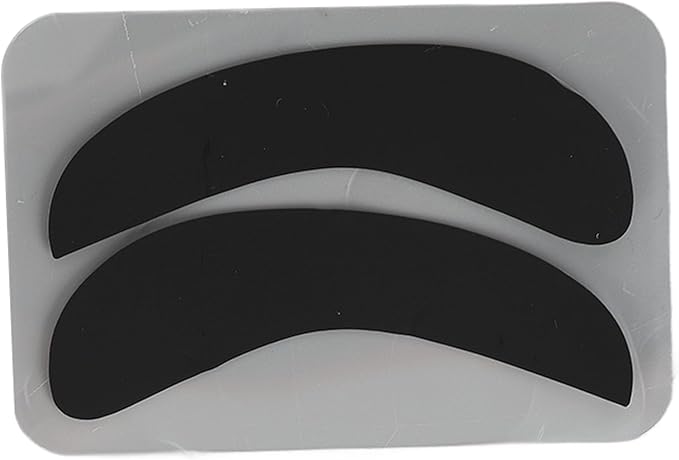 10 Pairs Half Moon Shaped Reusable Under Eye Pads for Eyelash Extension Excellent Silicone Under Eye Pads for Lash Extension with Individually Package (Black)