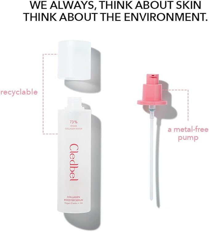 Collagen Booster Serum, 150ml/ 5.07fl. Oz, Firming, Plumping & Hydrating Serum, 73% Vegan Collagen Water, Hyaluronic Acid, 7 Kinds of Peptides, for All Skin, Korean Skincare, Paraben-Free