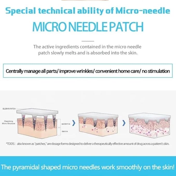 2 Pack Dissolving Microdart Eye Patches with Hyaluronic Acid & Peptides - Target Fine Lines & Wrinkles, Hydrate & Rejuvenate Skin, 2 Pair