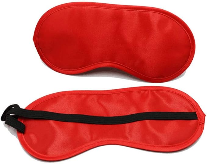 erioctry 10pcs Eye Masks Cover Lightweight Blindfold Sleeping Eye Masks with Elastic Straps for Kids Girls Women Men (Color Random)