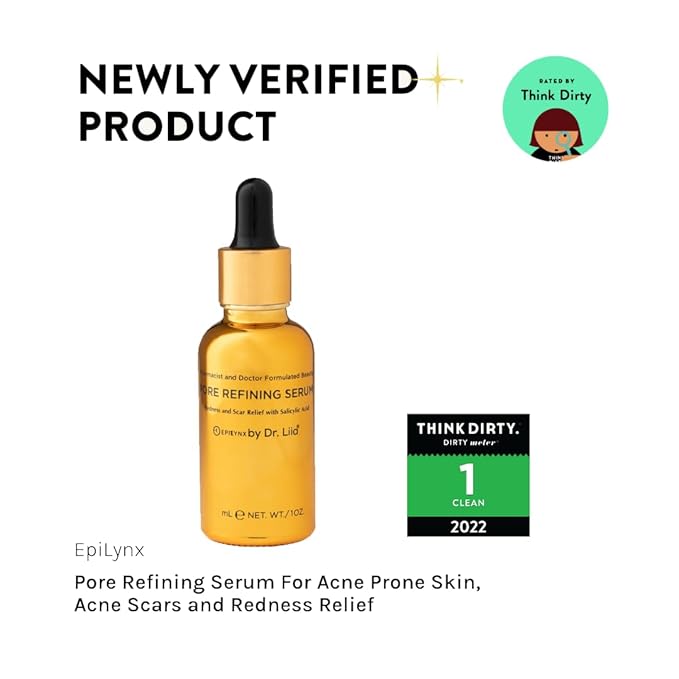 Face Serum for Acne Prone Skin - Moisturizer for Oily Skin - Gluten Free and Vegan for Sensitive Skin with Acne Scars EpiLynx by Dr. Liia