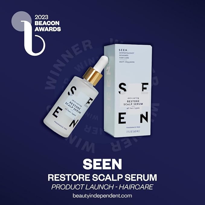 SEEN Restore Scalp Serum, Fragrance-Free - Clinically Proven, Dermatologist-Developed Hydrating Serum, Promotes Healthy Scalp, Safe for Sensitive & Eczema-Prone Skin