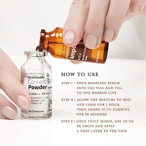 JEU'DEMEURE Instant Face Lift Mini Lifting kit, Korean skin care Serum for Anti-Aging, Microneedling, Collagen, Peptide, Hyaluronic Acid Serum, Skin-Firming, Brightening (Not include microneedle)