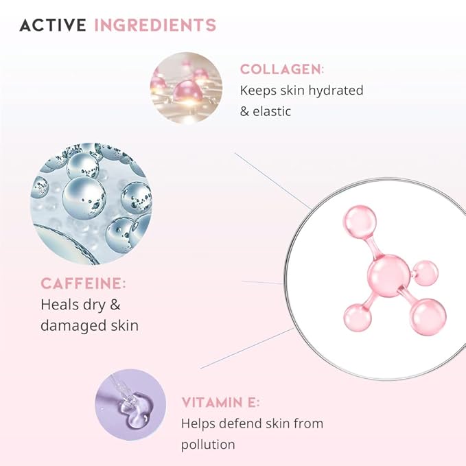 Caffeine Eye Cream Serum For Dark Circles and Puffiness, Eye Bag Treatment for Men & Women, Caffeine, Collagen, Vitamin E, Korean EVE Vegan Facial Serum Under Eye 30g