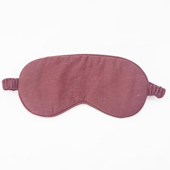 Linen Eye Mask for Girls,Travel Breathable Sleep Mask,Adjustable Strap, Hypoallergenic, Cooling with Travel Bag Gift Package(Gingham)