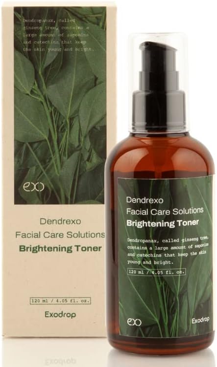 Exosome Toner, Clarifying&Moisturizing, Ginseng Tree Exosome, Quick-Absorbing, Vegan, All Skin Types, 4.05 Fl Oz