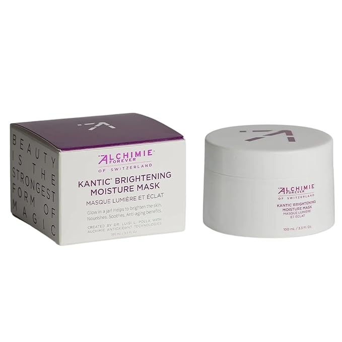 Alchimie Forever Kantic Brightening Moisture Mask | Soothes, Hydrates, Protects Skin | 3.3 Fl Oz