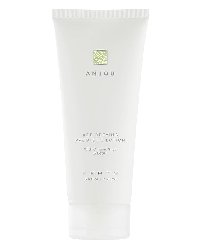 Zents Age-Defying Probiotic Body & Hand Lotion (Anjou) | Moisturizing Lotion with Hyaluronic Acid & Organic Shea Butter | Nourishes & Hydrates Skin | 6.4 fl oz