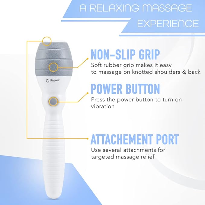 Daiwa Felicity Head Scalp Massager Scratcher 5-in-1 Stress Relief Massager Set for Scalp, Face, and Body Relaxation, Magnetic and Shiatsu Therapy for Tension, Pain Relief, and Wellness