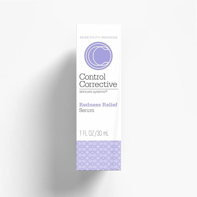 CONTROL CORRECTIVE Redness Relief Serum, 1 Oz - Botanical Extracts & Skin Balancing Vitamins, Calms, Hydrates & Strengthens Sensitive Skin, No Parabens Or Synthetic Dyes, Japanese Green Tea, Soothing