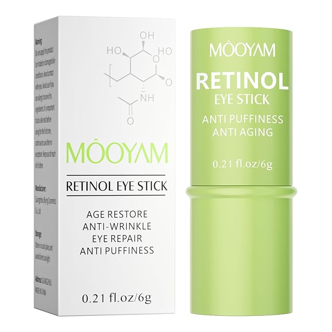 Retinol Eye Stick Retinol Eye Cream Brightening Eye Balm Reduces Fine Lines and Dark Circles Visible Results Anti-Wrinkle Hydrating Eye Stick in 3-4 Weeks