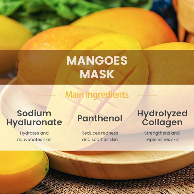 Face Sheet Mask Skincare,Hydrating Spa Face Mask For Sensitive Skin,Moisturize,Nourish for All Skin Types,Natural Skin Care Spa Face Mask for Women Men Girls,Pack of 6