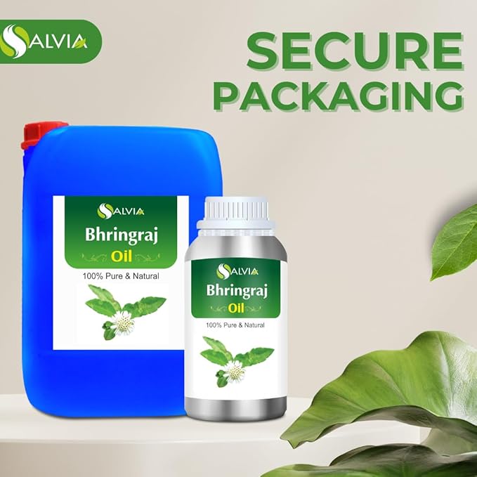 Salvia Bhringraj Oil (Eclipta alba) - Undiluted Uncut Cold Pressed Premium Oil (500ml (16.9 Fl Oz))