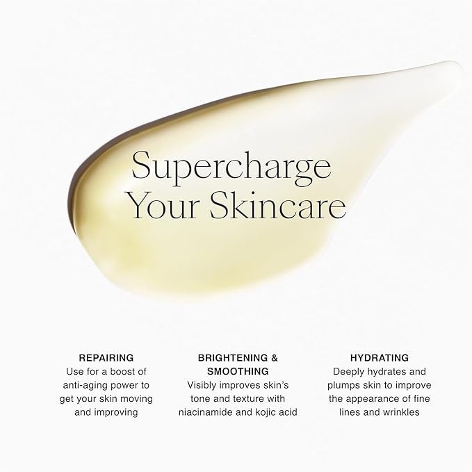 Josie Maran Micro Milk Activator Face Serum - Hydrating & Brightening Facial Serum with Argan Milk, Niacinamide & Kojic Acid - Anti-Aging Renewal Drops for Smooth, Radiant Skin (0.5 Fl Oz)