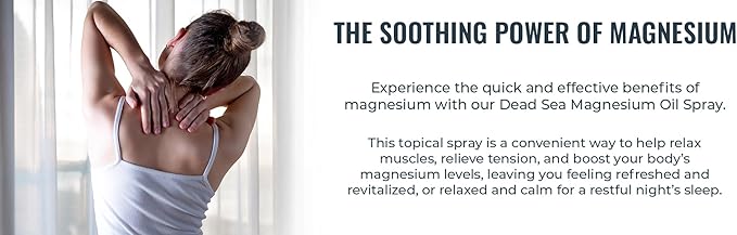 Natural Elephant Dead Sea Magnesium Oil Spray for Topical Use | 100% Pure | 4 fl oz (120ml)| Promotes Relaxation and Well-Being