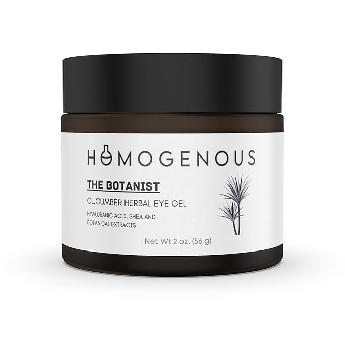 The Botanist Cucumber Herbal Eye Gel, 2 oz Amber Glass Jar