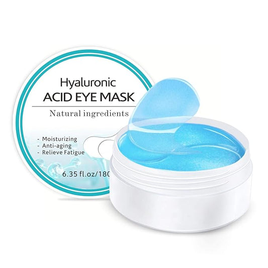 Under Eye Patches, Hyaluronic Acid Eye Mask Moisturizing, 60PCS Gel Eye Masks Pads With Collagen Eye Treatment for Reducing Dark Circles, Wrinkles Anti-Aging, Fine Lines Eye Bags Puffiness Women Men