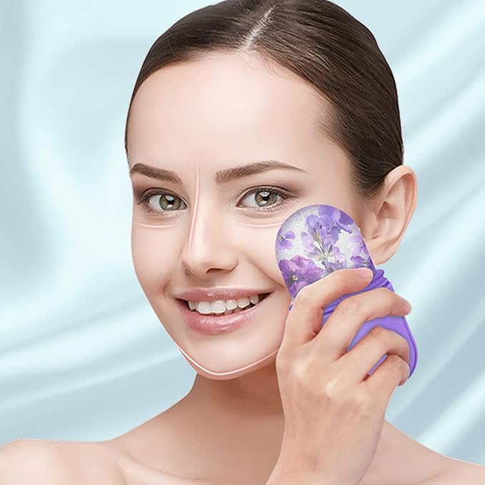 AURUZA Ice Face Roller Ice Roller for Face and Eye Puffiness Beauty Ice Face Roller Mold Tray Face Frosting Massage Beauty Skincare Tool for Brightening Lubrication Shrink Pore Removal Fine Lines…