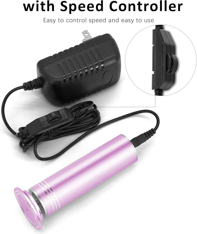 Upgraded Electric Foot Callus Remover 0-1200rpm, Professional Electric Foot File Sander Pedicure Tools for Dead Skin Cracked Heels, Adjustable Speed, 60 Replaceable Sandpaper Discs (FCR-2 Pink)