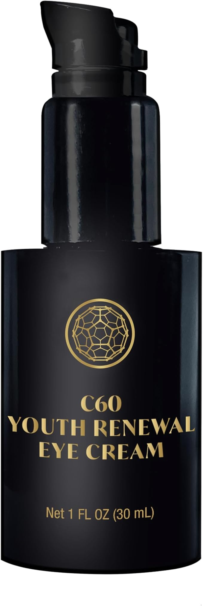 C60 Power Skincare - Age-Defying Antioxidant Protection - Reduce Wrinkles, Heal Skin, Non-Greasy - Face, Body, Bug Bites, Scarring - Organic Avocado Oil, 99.99% Pure (Regular, C60 Eye Cream)
