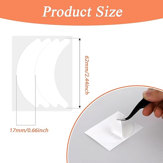 100 PCS Under Eye Pads for Lash Extensions, Foam Eye Pads Lash Extensions Sticky Lash Pads Lint Free Lash Lift Pads Eyelash Pads Professional Eye Makeup Pads for Eyelash Extensions Beauty Supplies