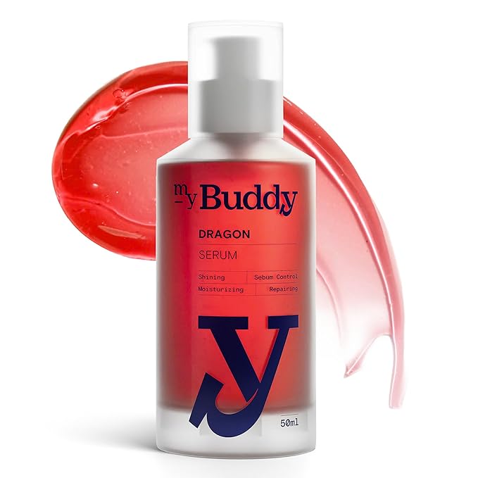 Dragon Blood Serum for Men 1.7oz 50ml | Skin Perfecting Moisturiser I All-in-One Natural Serum | Hydrating & Repairing | Niacinamide, Vitamin C&E | Vegan & Sensitive Skin Safe Korean Skincare