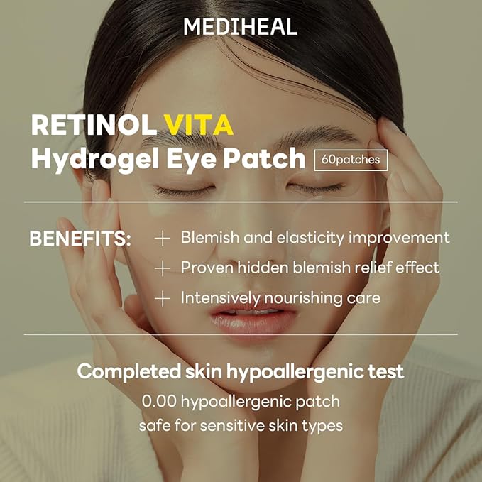 Mediheal Vita Collagen Under Eye Patches & Watermide Moisture Pad for Deep Moisturization