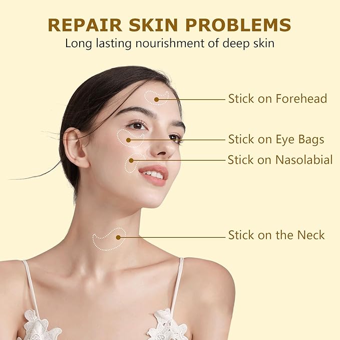 24k Gold Vitality-Fill Eye Patches (30 Pairs)|Anti-Aging Hydra-Gel Under Eye Patches, Boost Lift & Firm the Look of the Eye Area|Eye Patches for Puffiness,Bags,Dark Circles Under Eyes|Gold Pure Luxury