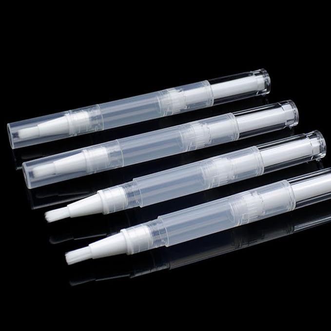 8 Pieces Empty Cuticle Oil Pen for Nails 3ML Transparent Twist Pen for Cuticle Oil Applicators Cosmetic Containers Gloss Tube Eyelash Growth Liquid Tube