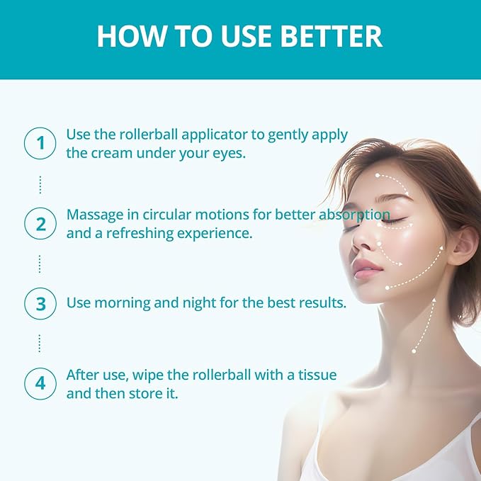 Re.SPN Bakuchiol Firming Roller Eye Cream, Niacinamide, Retinol, Adenosine, Caffeine | Self-Care, Vegan, Intense Hydration | Cream with Guasha, Glass Skin, Korean Skin Care(20ml/0.67 fl oz)