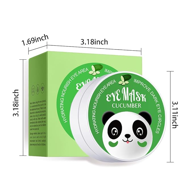 AMY'S DIARY 24K Gold Eye Mask Under Eye Patches (30 Pairs)- Puffy Eyes & Dark Circles Treatments,Reduce Under Eye Bags and Smooth Wrinkles,Eye Skin Care Pads With Collagen (Cucumber)
