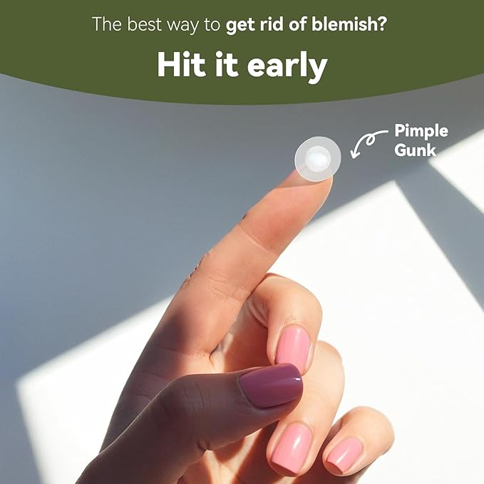 Micro Hydrocolloid Patch 24 Counts, Day & Night Clear Treatment Spot Remover Pimple Stickers, Spot Dots for Face Zit Patches