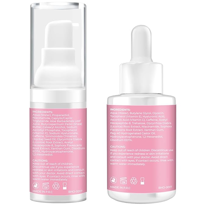 Caffeine Eye Cream,Dark Circles Under Eye Treatment For Puffiness And Bags Under Eyes Wrinkles Dark Circles w/Eye Serum & Eye Roller,Eye Cream Eye Care,Eye Bag Remover Puffy Eyes Treatment Products