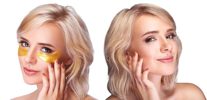 Under Eye Patches for Dark Circles and Puffiness β 24 Collagen Pairs for Puffy Eyes, Wrinkles & Bags β Gold Gel Eye Mask Vegan & Cruelty-Free