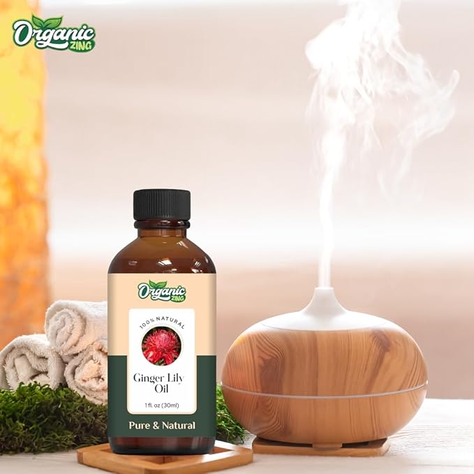 Ginger Lily (Hedychium coronarium) Oil | Pure & Natural Essential Oil for Skincare, Hair Care, Aroma and Diffusers- 30ml/1.01fl oz