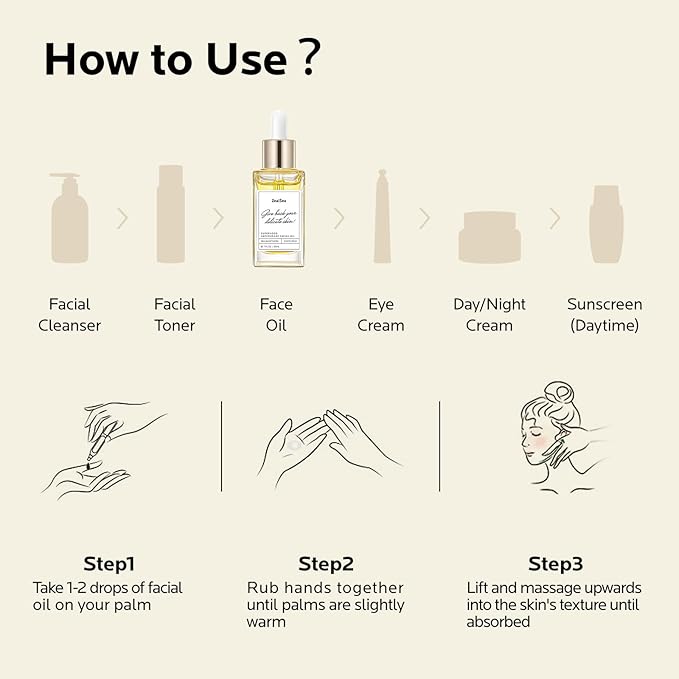 ZealSea Superfood Antioxidant Face Oil: Facial Oil with Antioxidant Rich Plant-Based Oils Hydrating and Smooth Dry Skin Care Gua Sha Massage Skin Therapy Oil for Women Men, 1 Fl Oz (Pack of 2)